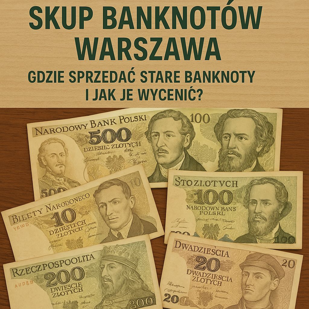 Gdzie sprzedać stare banknoty w Warszawie