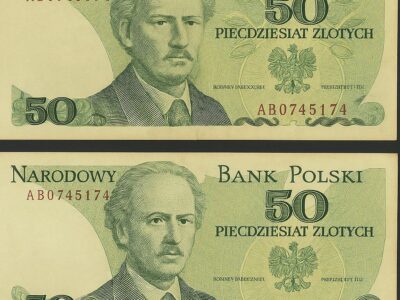 Banknoty z błędami